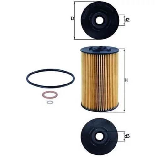 Olejový filter KNECHT OX 150D (KNECHT - Mahle) - obr. 2