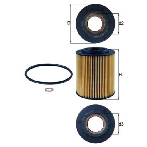 Olejový filter KNECHT OX 154/1D (KNECHT - Mahle) - obr. 2