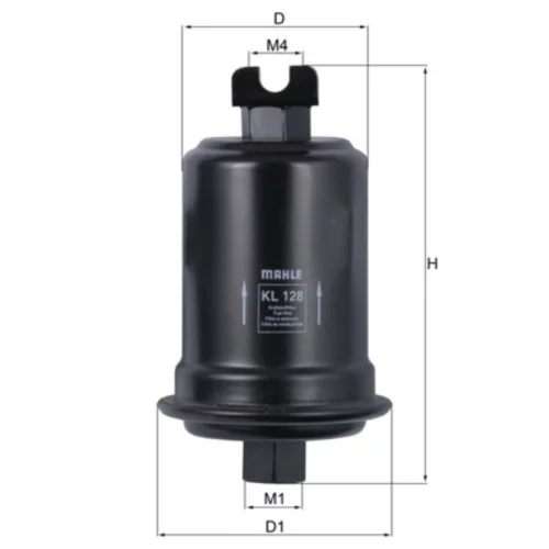 Palivový filter KNECHT KL 128 (KNECHT - Mahle) - obr. 2