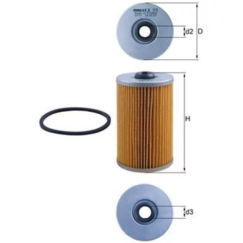 Palivový filter KNECHT KX 35