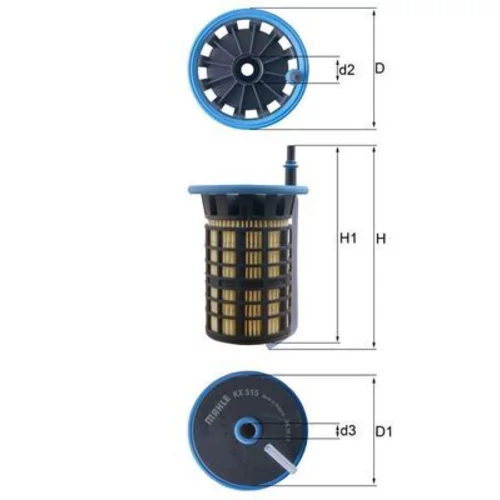 Palivový filter KNECHT KX 515