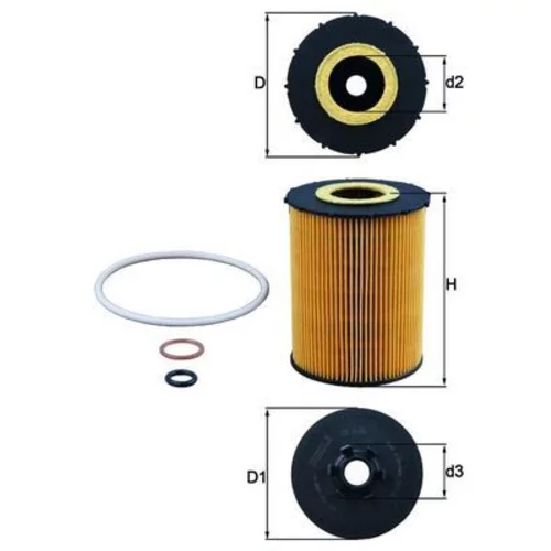 Olejový filter KNECHT OX 636D (KNECHT - Mahle)