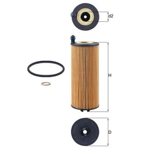 Olejový filter KNECHT OX 1302D