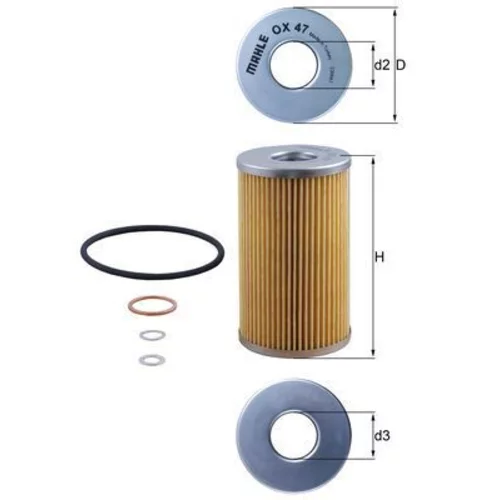 Olejový filter KNECHT OX 47D (KNECHT - Mahle)