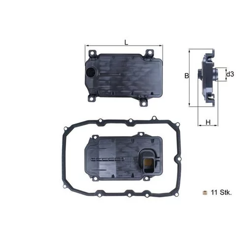 Hydraulický filter automatickej prevodovky KNECHT HX 187KIT