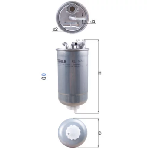 Palivový filter KNECHT KL 147/1D