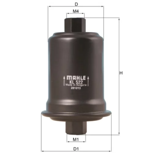 Palivový filter KNECHT KL 522 - obr. 2