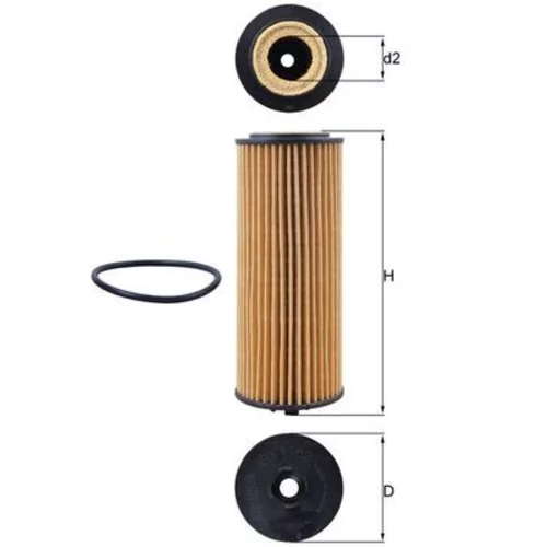 Olejový filter KNECHT OX 1162D - obr. 2