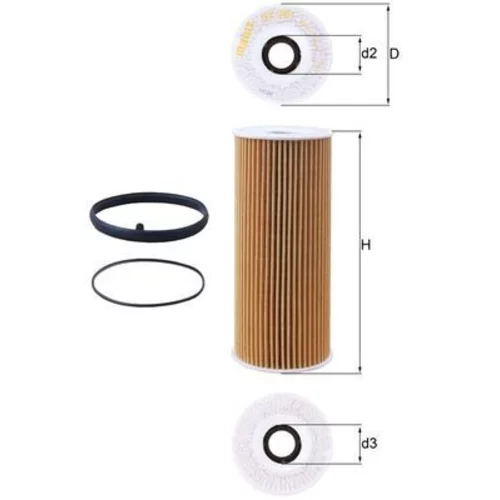 Olejový filter KNECHT OX 381D (KNECHT - Mahle)