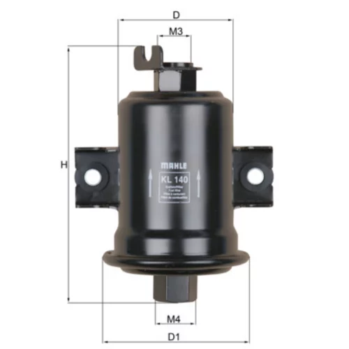 Palivový filter KNECHT KL 140 (KNECHT - Mahle) - obr. 2