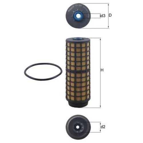 Palivový filter KNECHT KX 564D