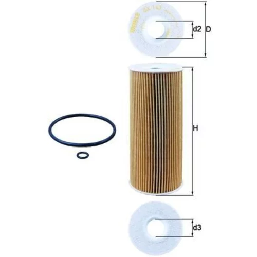 Olejový filter KNECHT OX 143D - obr. 2