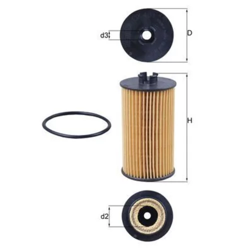 Olejový filter KNECHT OX 401D (KNECHT - Mahle)