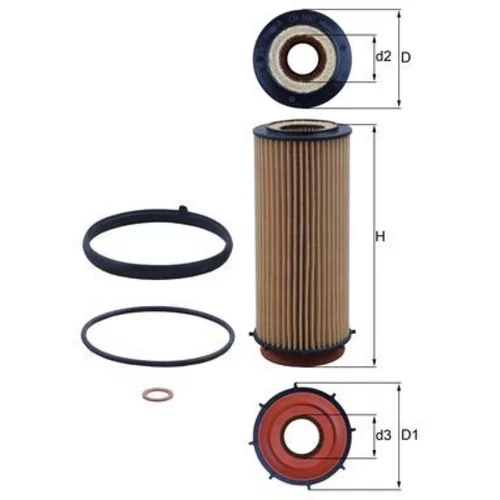 Olejový filter KNECHT OX 560D (KNECHT - Mahle)