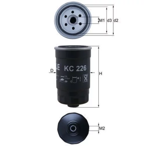 Palivový filter KNECHT KC 226