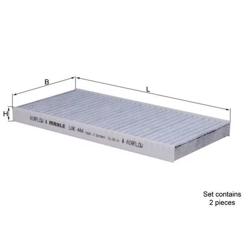 Filter vnútorného priestoru KNECHT LAK 444/S (KNECHT - Mahle) - obr. 1