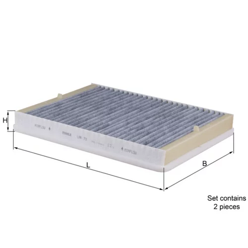 Filter vnútorného priestoru KNECHT LAK 73/S (KNECHT - Mahle)