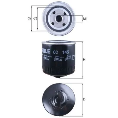 Olejový filter KNECHT OC 145 (KNECHT - Mahle) - obr. 2