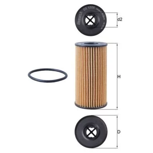 Olejový filter KNECHT OX 1308D (KNECHT - Mahle)