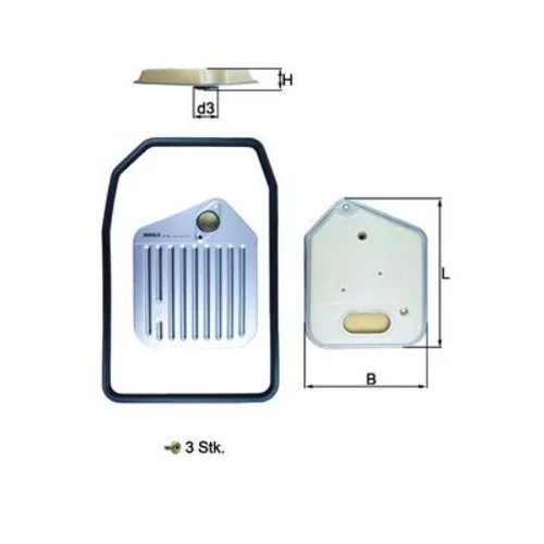 Hydraulický filter automatickej prevodovky KNECHT HX 163KIT