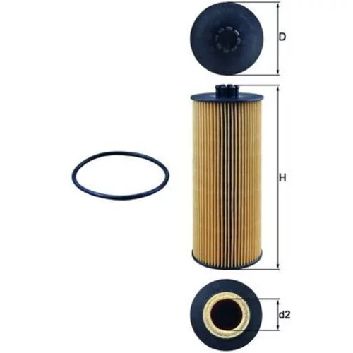 Olejový filter KNECHT OX 155D - obr. 2