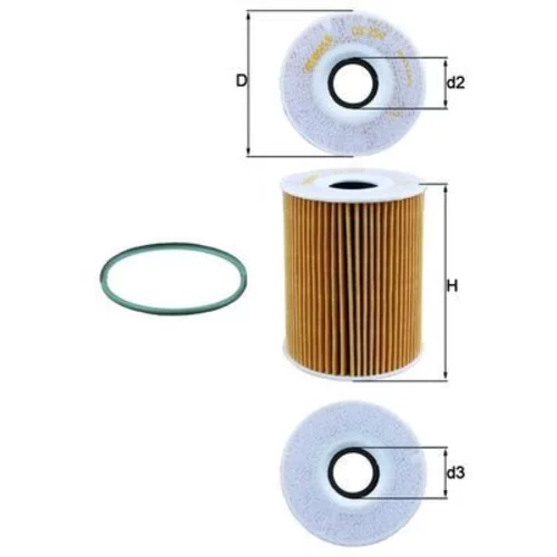 Olejový filter KNECHT OX 254D4 (KNECHT - Mahle)