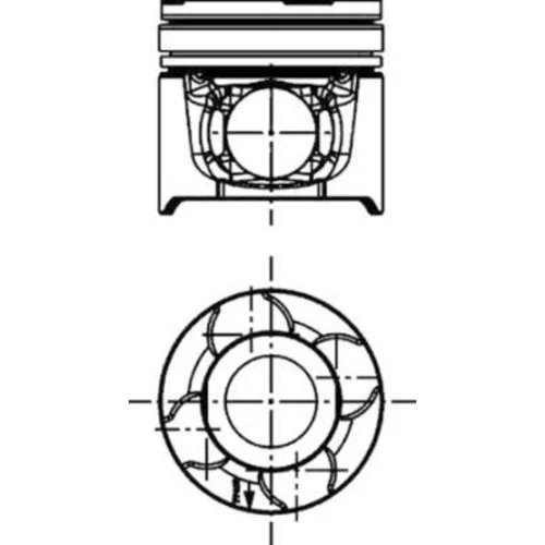 Piest KOLBENSCHMIDT 40217604