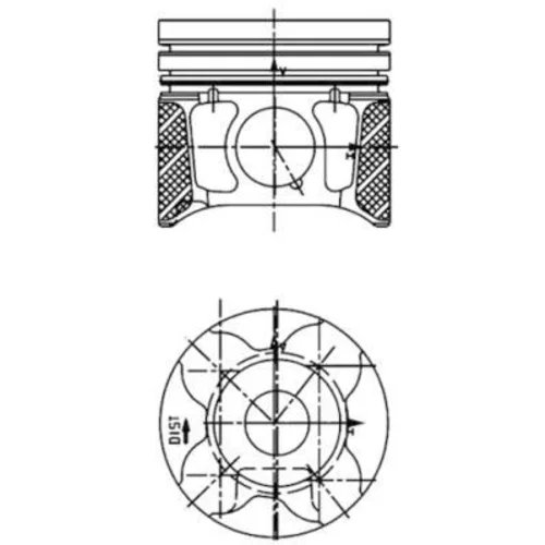 Piest KOLBENSCHMIDT 40179600