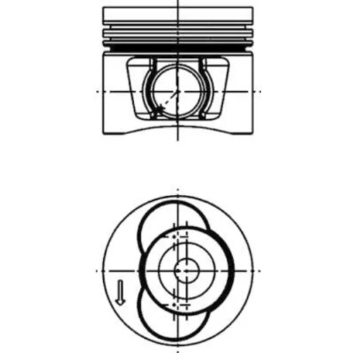 Piest KOLBENSCHMIDT 40715600