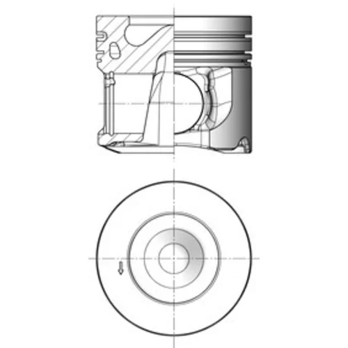 Piest KOLBENSCHMIDT 41165600 - obr. 2