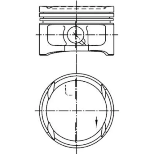 Piest KOLBENSCHMIDT 99563601 - obr. 2