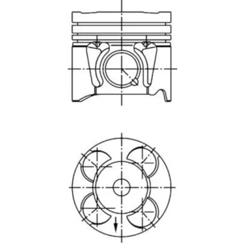 Piest KOLBENSCHMIDT 41287600