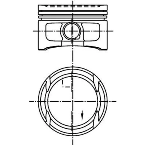 Piest KOLBENSCHMIDT 99909601 - obr. 2