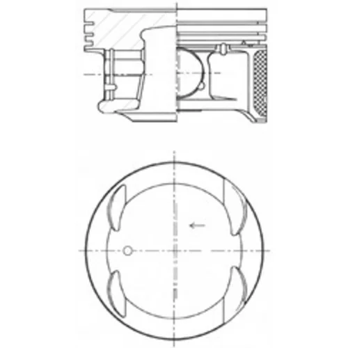 Piest KOLBENSCHMIDT 41933600 - obr. 2