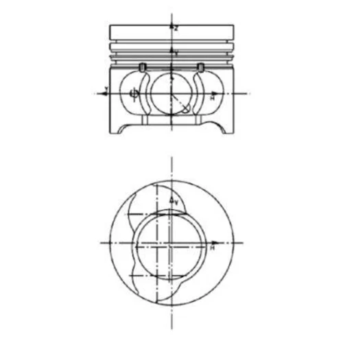 Piest KOLBENSCHMIDT 40190600 - obr. 1