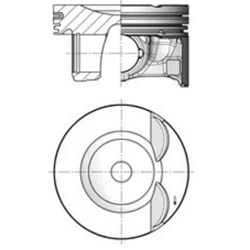 Piest KOLBENSCHMIDT 41192600 - obr. 2