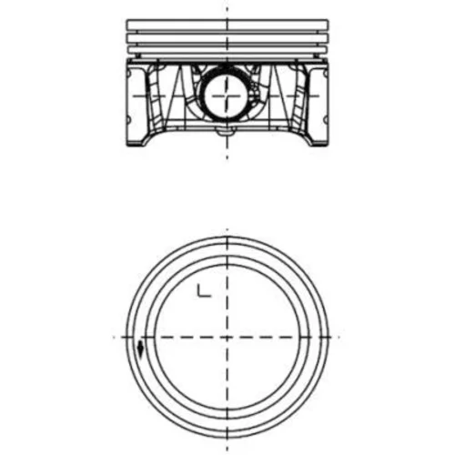 Piest KOLBENSCHMIDT 99913601 - obr. 2