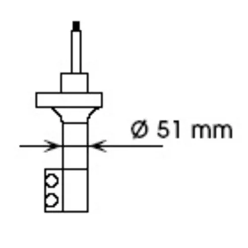 Tlmič pérovania KYB 334046 - obr. 1