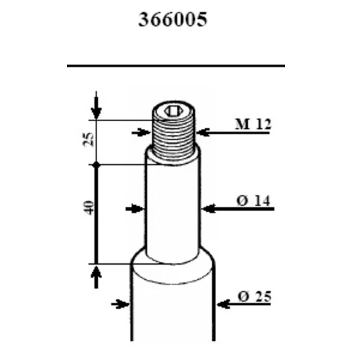 Tlmič pérovania KYB 366005 - obr. 1