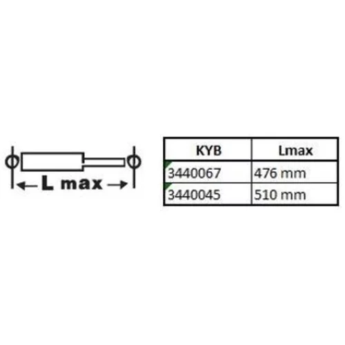 Tlmič pérovania KYB 3440045 - obr. 1