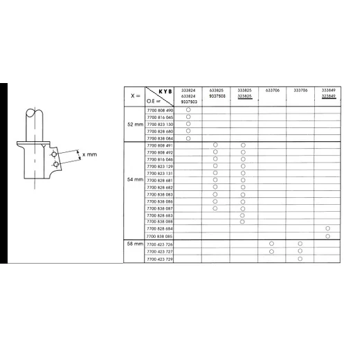 Tlmič pérovania KYB 333824 - obr. 1