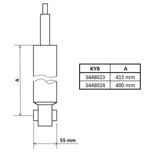 Tlmič pérovania KYB 3448024 - obr. 3