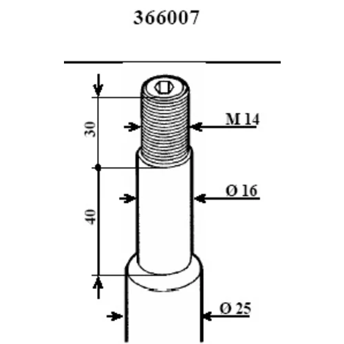 Tlmič pérovania KYB 366007 - obr. 1