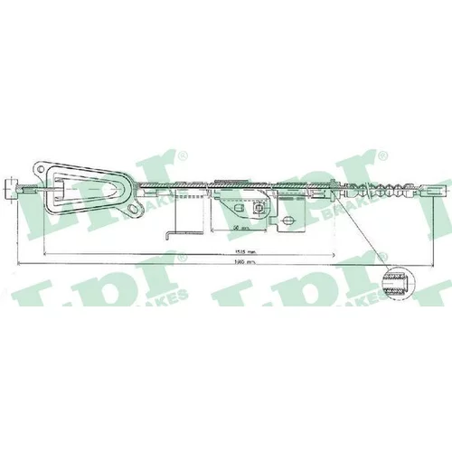 Ťažné lanko parkovacej brzdy LPR C0483B