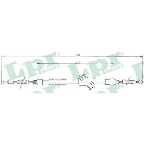 Ťažné lanko parkovacej brzdy LPR C1502B