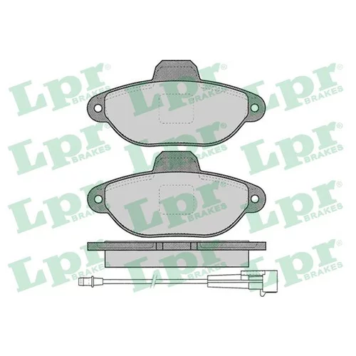 Sada brzdových platničiek kotúčovej brzdy LPR 05P1262