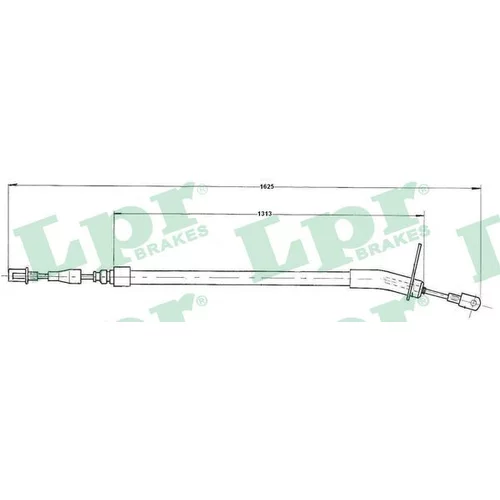 Ťažné lanko parkovacej brzdy LPR C0410B