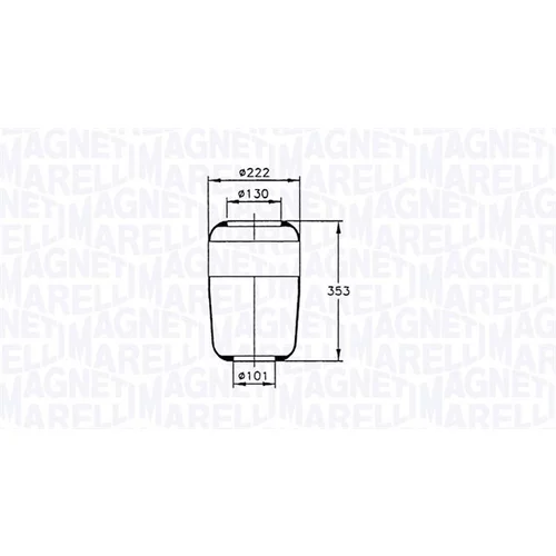 Mech pneumatického pruženia MAGNETI MARELLI 030607020020