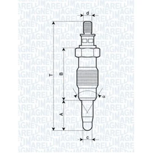 Žeraviaca sviečka MAGNETI MARELLI 062900008304