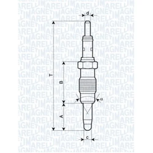 Žeraviaca sviečka MAGNETI MARELLI 062900011304